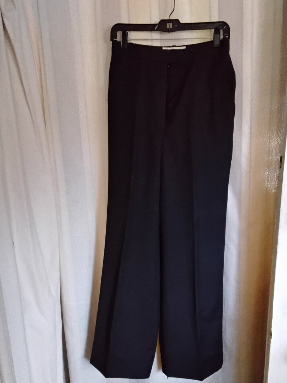 Black tailored wool pants, size 8